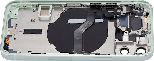 Capac Spate cu Componente Mici pentru iPhone 12 Mini, Versiunea SUA, Aftermarket Plus, Verde