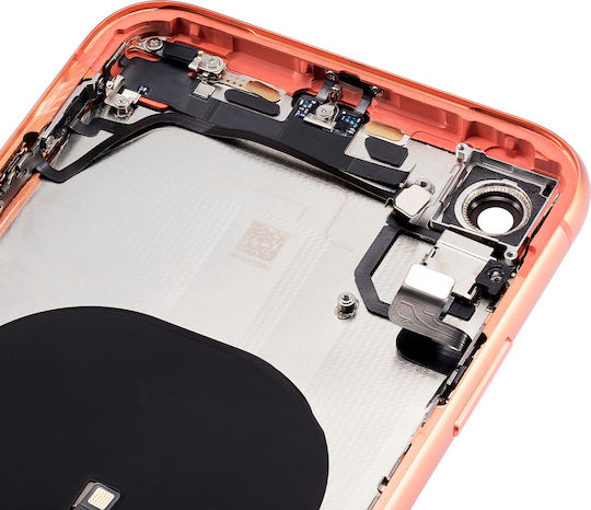 Carcasă Spate cu Componente Mici Preinstalate iPhone Xr Fără Logo Aftermarket Plus Coral