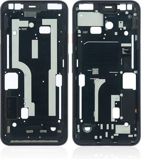 Mittelrahmengehäuse Google Pixel 4 Rosa Ein-/Ausschalter