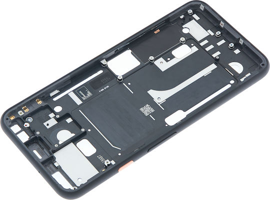 Mittelrahmengehäuse Google Pixel 4 Rosa Ein-/Ausschalter