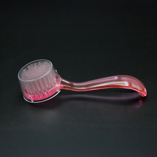 Global Fashion Round Dusting Brush Handle Pink