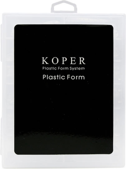 Global Fashion Reusable Upper Nail Forms Koper Marked Arched Almond 120 Pcs