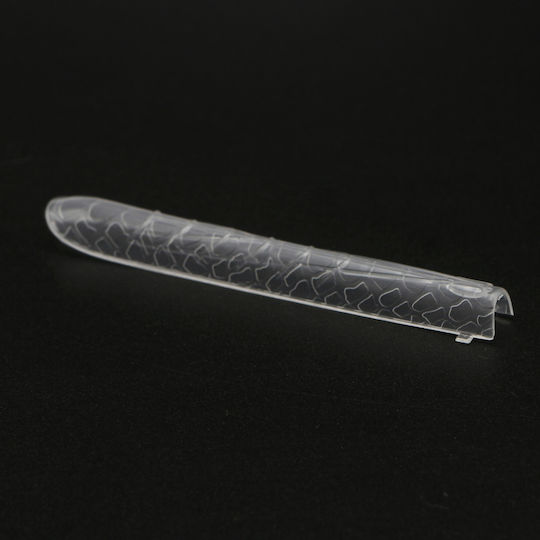 Global Fashion Plastic Nail Forms 120 Pieces Medium Square Snake Print