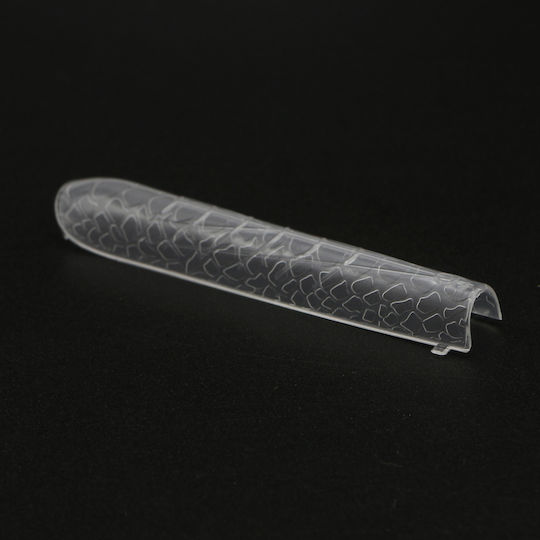 Global Fashion Plastic Nail Forms 120 Pieces Medium Square Snake Print