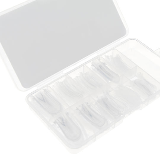 Global Fashion Standard Double-sided Upper Nail Forms Oval Square Markings 100 Pcs 20821