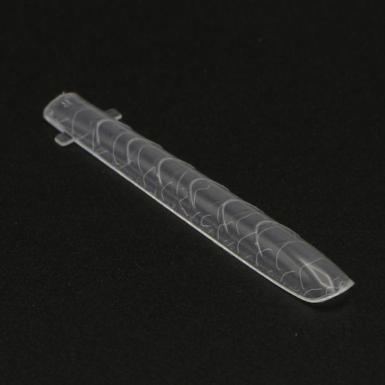 Global Fashion Top Plastic Nail Forms 120 Pcs Narrow Square Snake Print