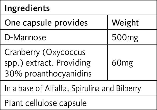 Cranberry & Mannose 30 Κάψουλες
