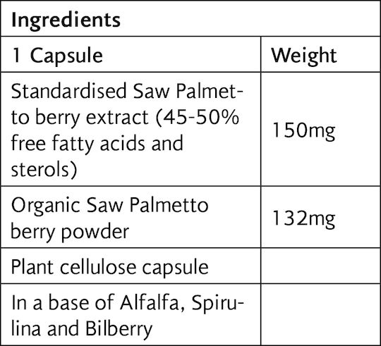 Viridian Saw Palmetto Extract 30 Capsules