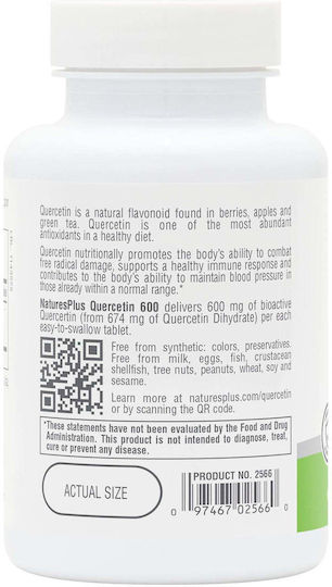 Nature's Plus Pro Quercetin 600mg 60 tabs