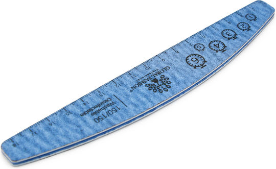 Global Fashion Nail File Ruler 150/150 Blue