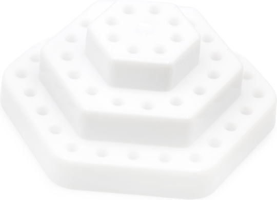 Global Fashion Bit Holder Stand White L-116 Holds 48 Bits