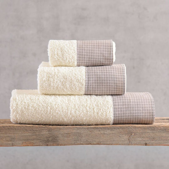 Rythmos 3-Piece Bath Towel Set Beige 500 g/m² Weight