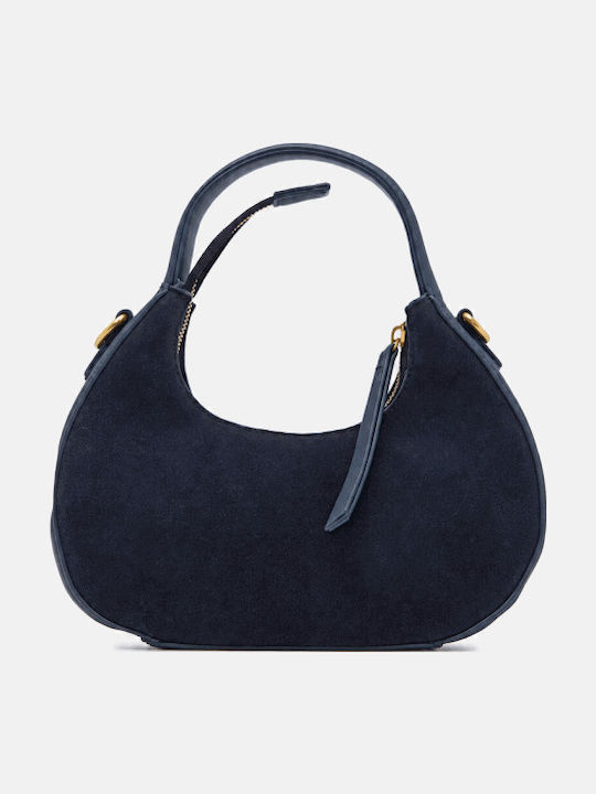 Damenhandtasche Aus Stoff / Crossbody Dunkelblau
