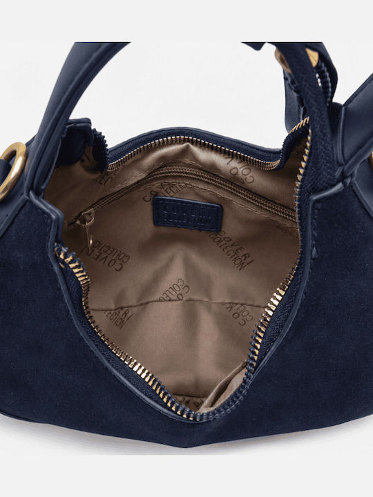 Damenhandtasche Aus Stoff / Crossbody Dunkelblau