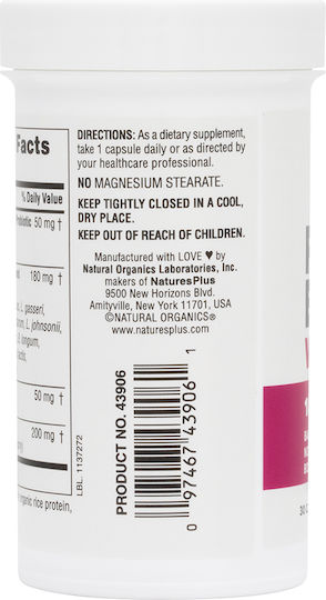 Nature's Plus GI Natural Probiotic Women with Probiotics and Prebiotics 30 caps