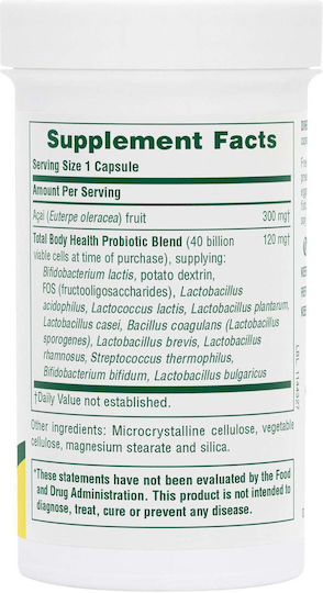 Nature's Plus Probiotics Ultra Συμπλήρωμα με Προβιοτικά & Πρεβιοτικά 60 φυτικές κάψουλες