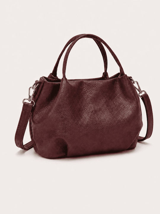 Fabric Women's Handbag / Crossbody Burgundy