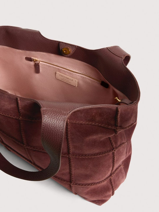 C-Easy Leather Women's Suede Berry Tote Bag