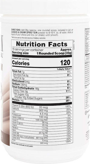 Spiru-Tein High-Protein Energy Meal Gluten Free with Flavor Cookies & Cream 525gr