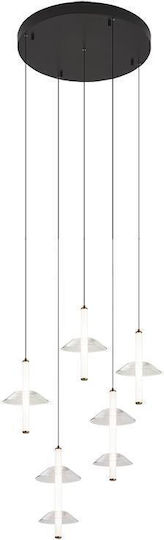 Zambelis Lights Hängeleuchte Schwarz LED 55 cm