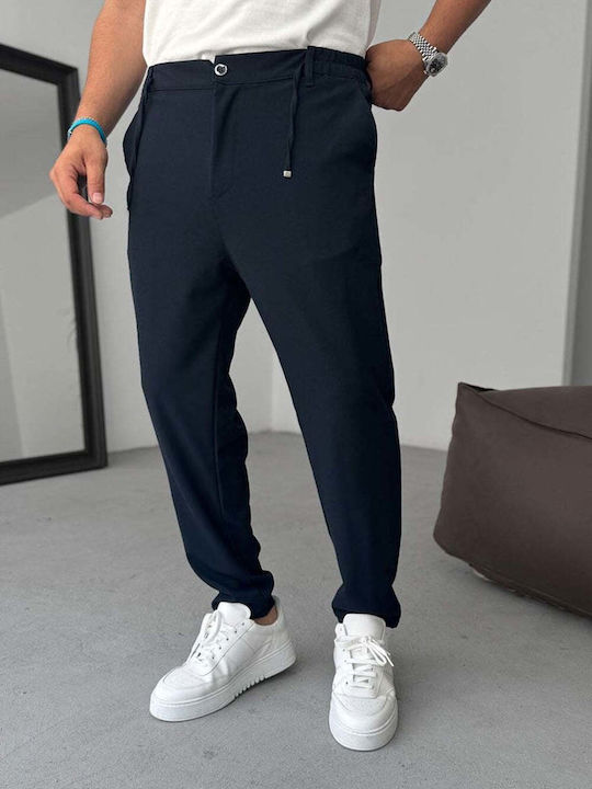 Men’s Loose Fit Dark Blue Trousers