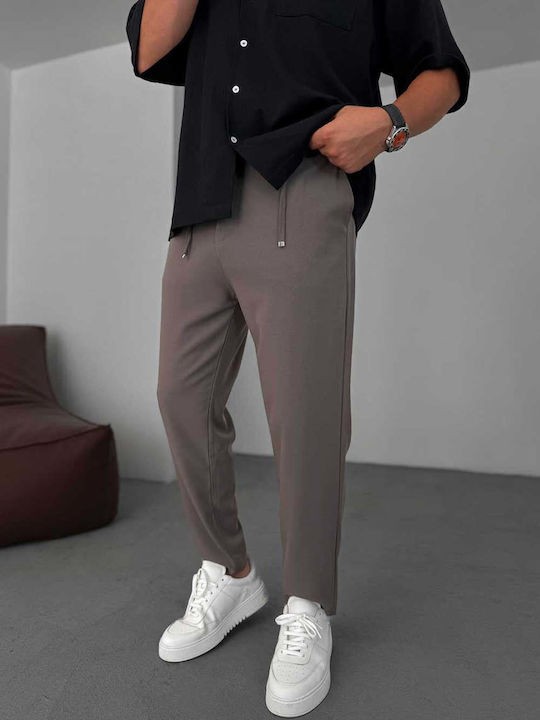 Men’s Loose Fit Brown Trousers