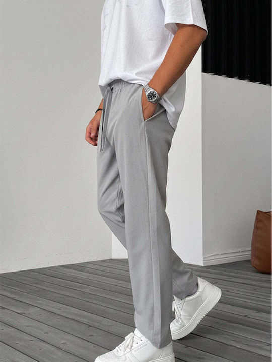 Men's Loose Fit Grey Trousers