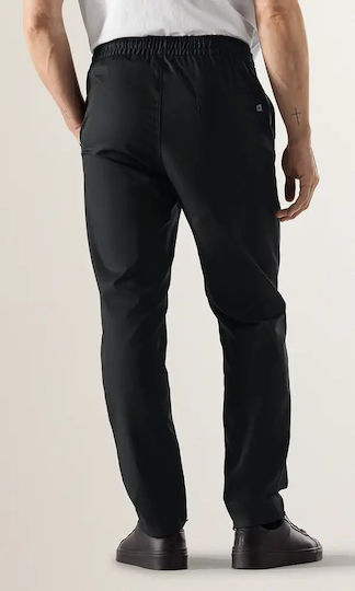 Kochhose Oslo Schwarz mit elastischem Bund Le Nouveau Chef