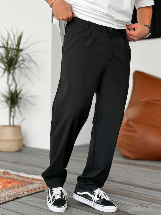 Men's Loose Fit Trousers Black