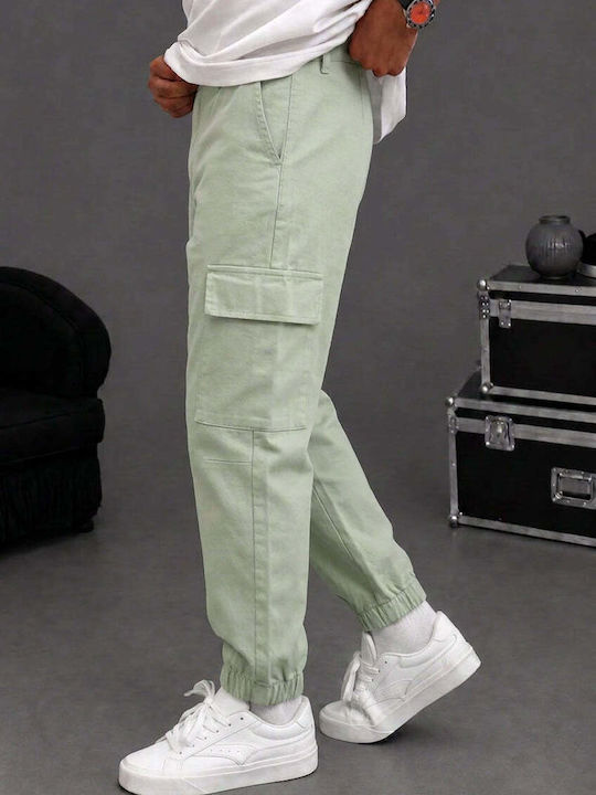 Men's Cargo Trousers Regular Fit Green