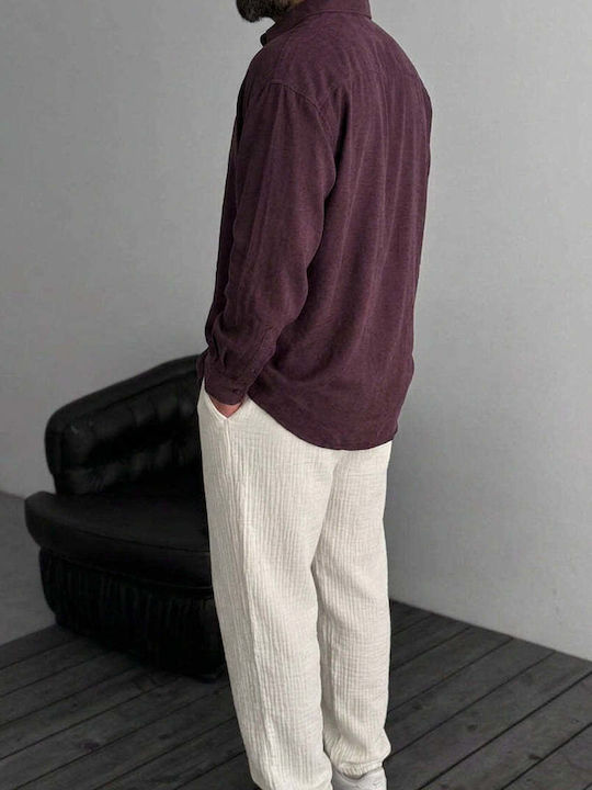 Long Sleeve Burgundy Shirt