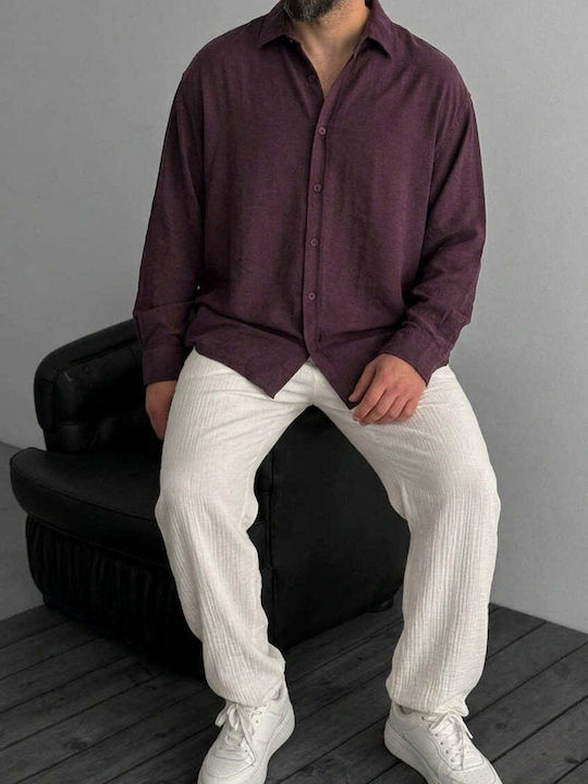 Long Sleeve Burgundy Shirt