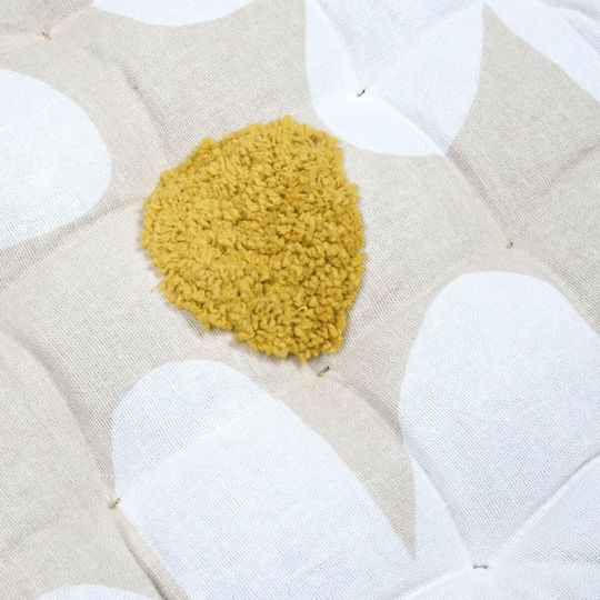 Μαξιλάρι Καρέκλας Κήπου Camille Mustard 38x38εκ.