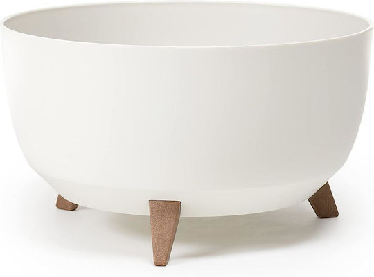 Lamela Roma Plastic Flower Pot Beige 29x29cm