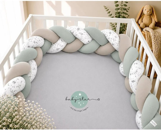 Baby Star Πάντα Πλεξούδα Εσωτερική Vert De Gris 20x200cm
