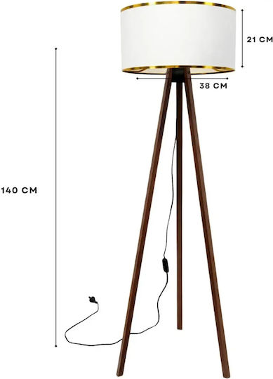 Aithrio Lampa de podea Î38xL21cm. Alb