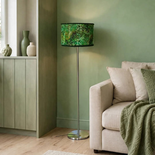 Floor Lamp with Lamp Bulb Base for E27 Bulb Green