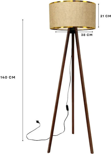Aithrio Lampa de podea Î38xL21cm. Bej