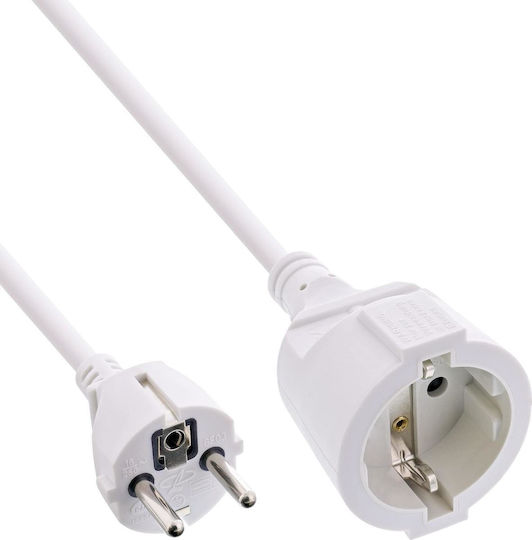 InLine Extension Cable Cord 1.5m White
