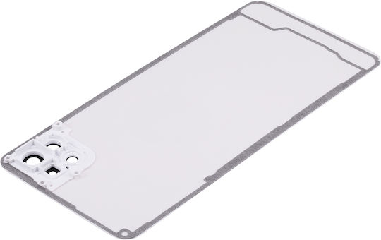 Capac Spate din Sticlă pentru Cameră Samsung Galaxy A22 5g A226 2021 Aftermarket Plus Alb