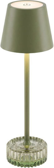 Iliadis Metal Table Lamp with Green Shade and Base Iliadis Metal Table Lamp with Green Shade and Base