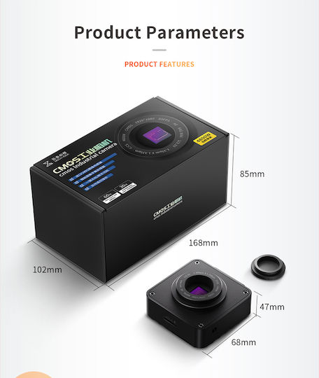 Qianli Cx3 Cmos Industrial Microscope Camera All C Cs Connector Cameras 110v 220v Us Plug