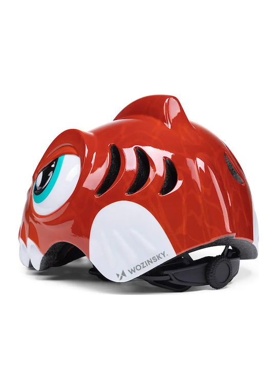 Wozinsky Kinderfahrrad- / Rollerhelm für Stadt Rot
