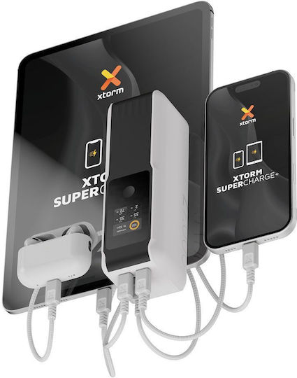 Xtorm NextGen Power Bank 27000 mAh 140 W mit USB-A-Anschluss und 2 USB-C-Anschlüssen mit Power Delivery Weiß
