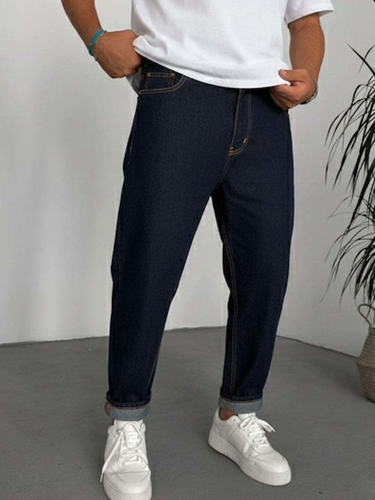 Мъжки дънков панталон Loose Fit Deep Blue