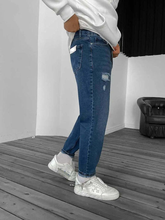 Мъжки дънки Loose Fit Сини