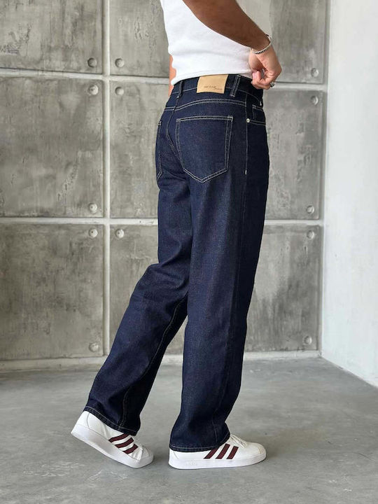 Мъжки Дънков Панталон Regular Straight Fit Тъмносин