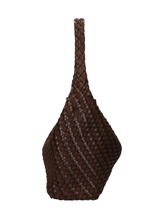 Braune Damen-Schultertasche