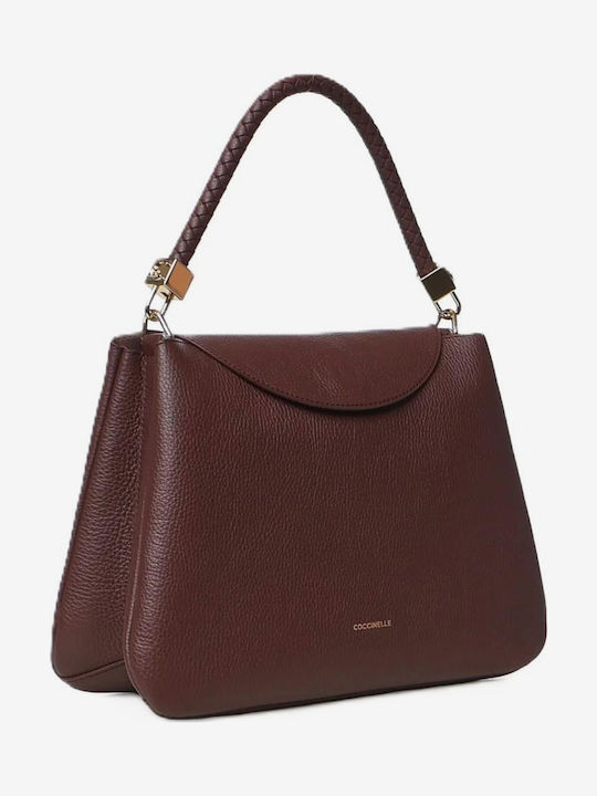 Tiggy Leather Women's Shoulder Bag Burgundy