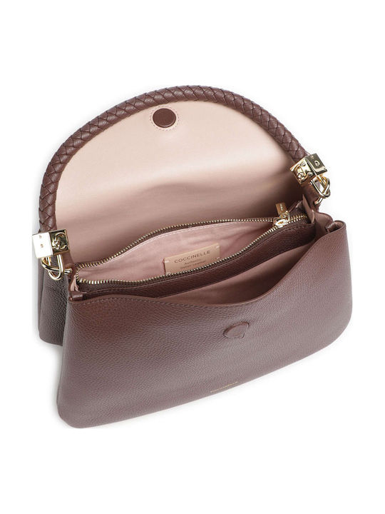 Tiggy Leather Women's Shoulder Bag Burgundy